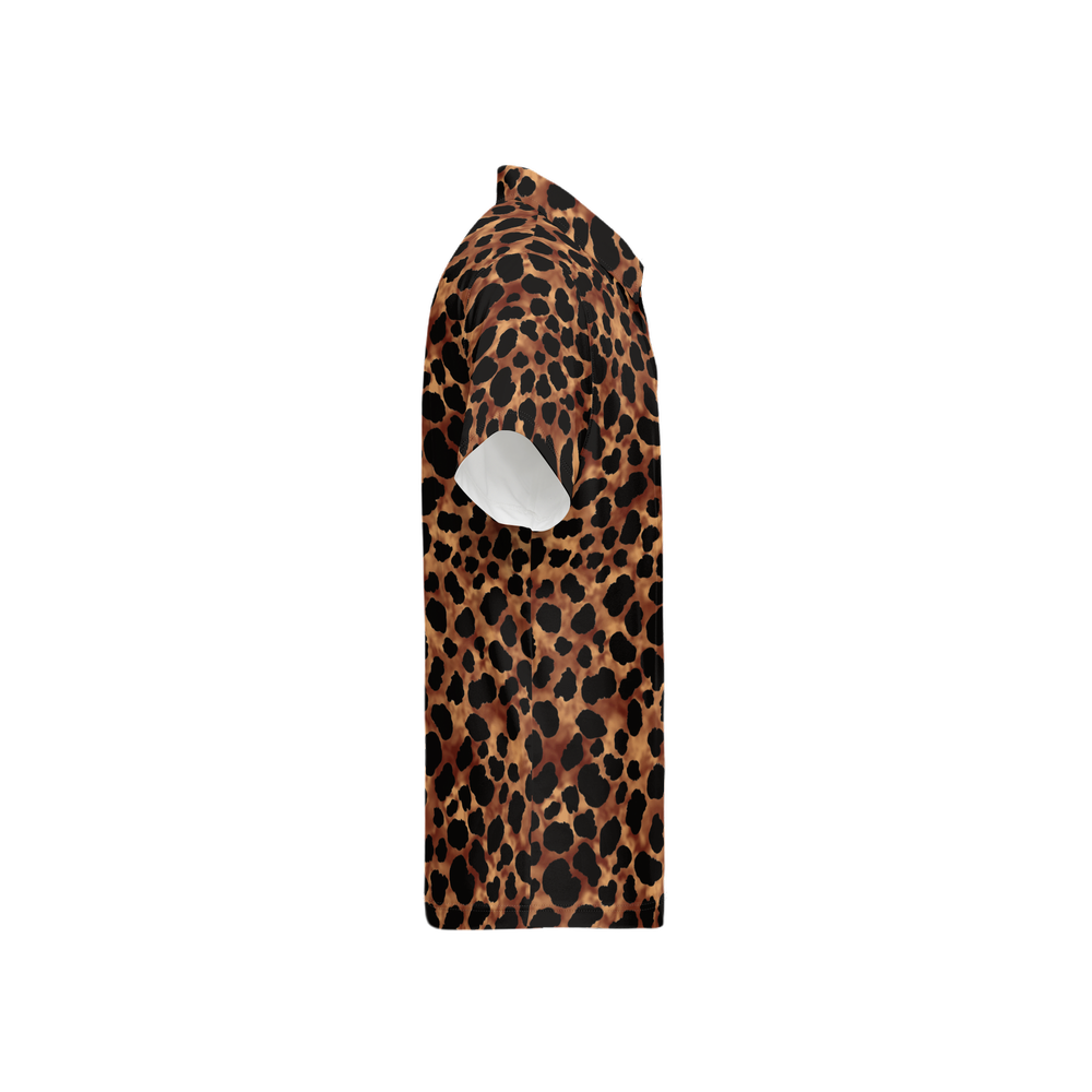 Leopard Savvy - Men's Luxury Sport fit Short-Sleeve Polo Shirt