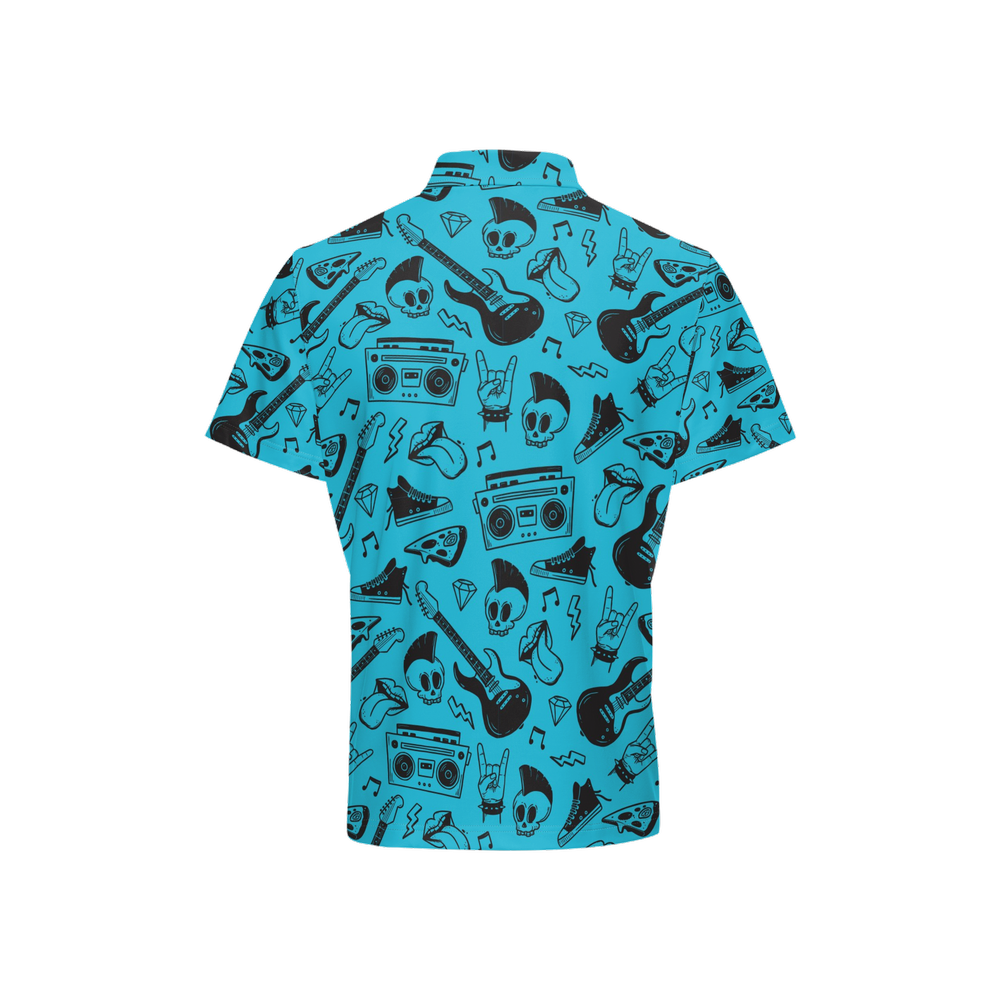 80s Rock Savvy - Men's Luxury Sport fit Short-Sleeve Polo Shirt