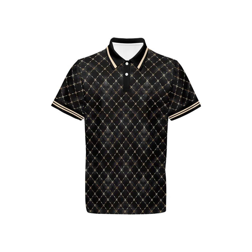 Doing Gucci - Men's Luxury Sport fit Short-Sleeve Polo Shirt