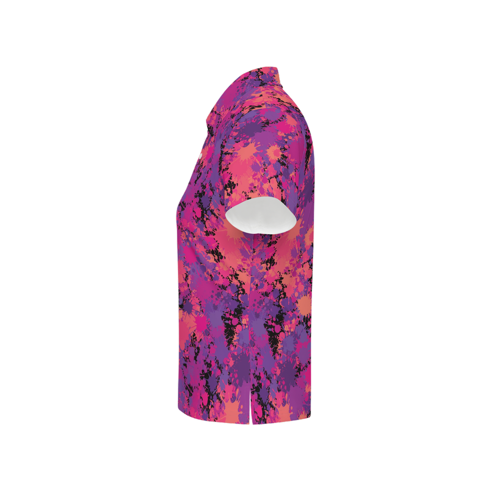 Paint The Town Pink - Women's Luxury Sport fit Short-Sleeve Polo Shirt