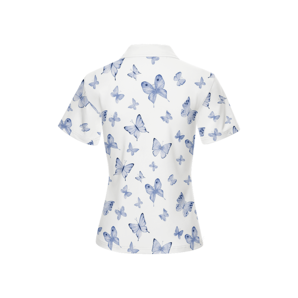 Beautiful Butterfly - Women's Luxury Sport fit Short-Sleeve Polo Shirt