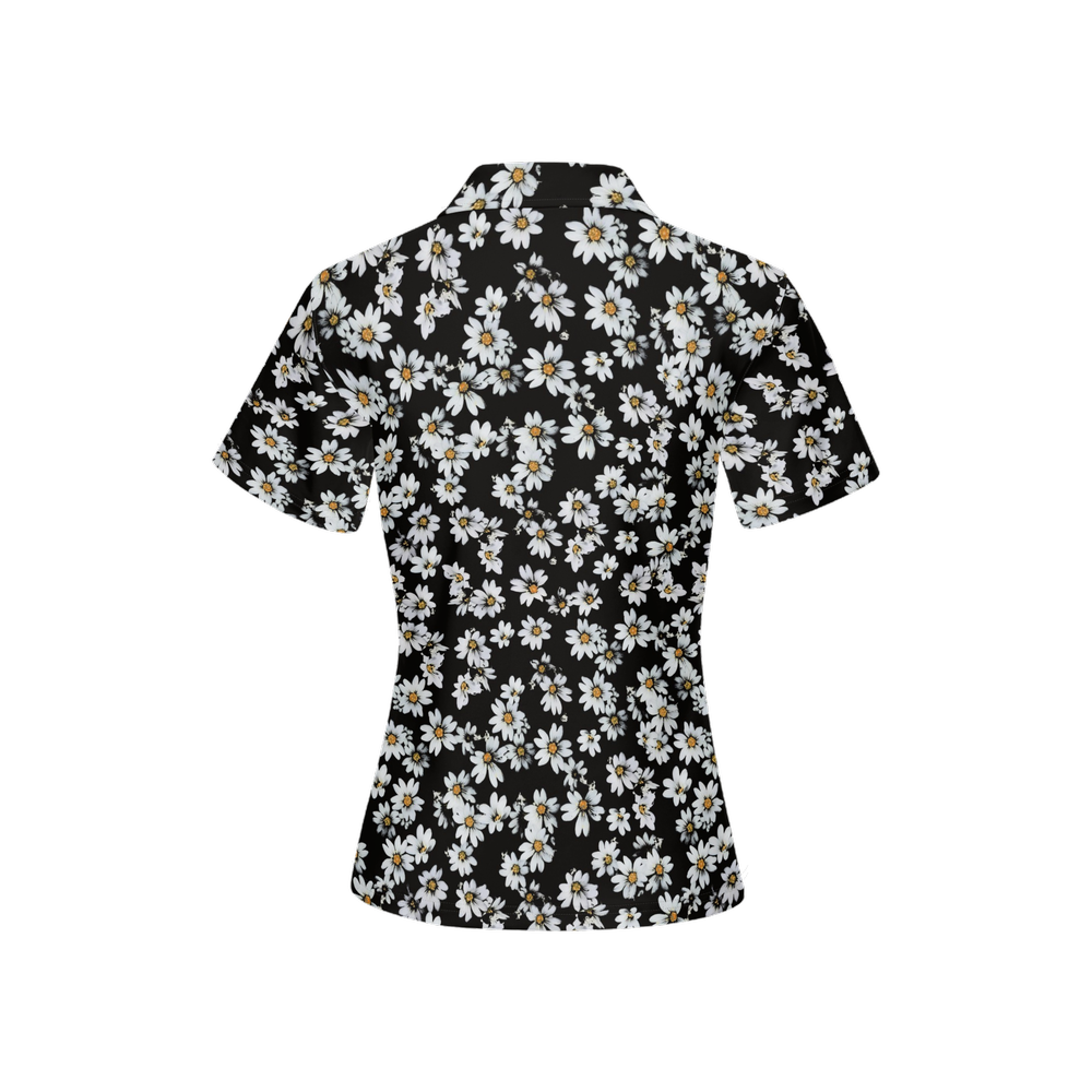 Daisy Babe - Women's Luxury Sport fit Short-Sleeve Polo Shirt