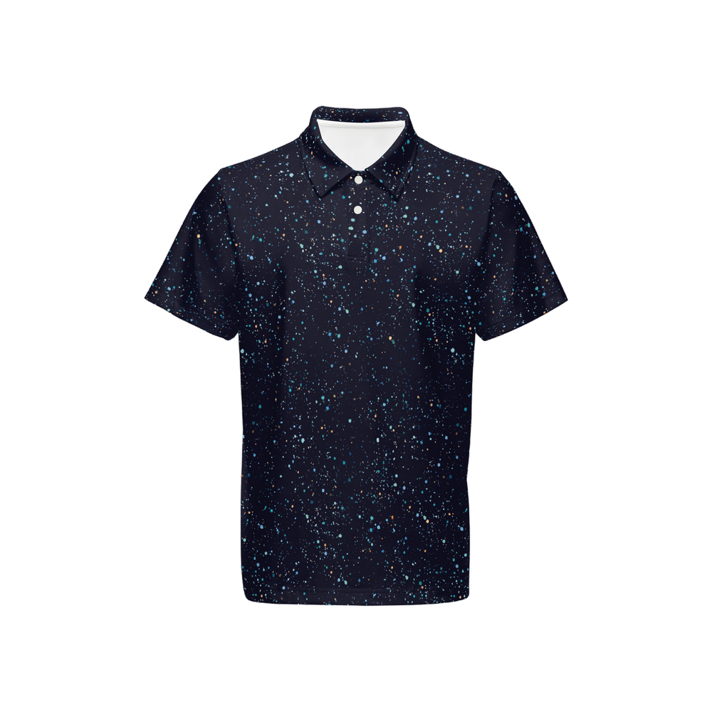 Midnight Painter - Men's Luxury Sport fit Short-Sleeve Polo Shirt