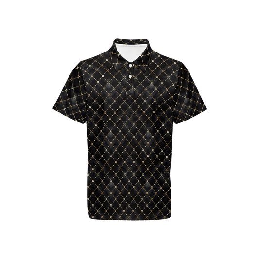 Block Party - Men's Luxury Sport fit Short-Sleeve Polo Shirt