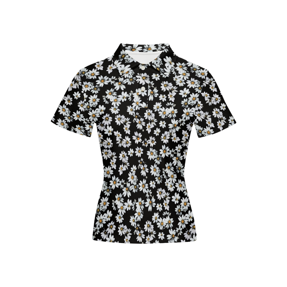 Daisy Babe - Women's Luxury Sport fit Short-Sleeve Polo Shirt