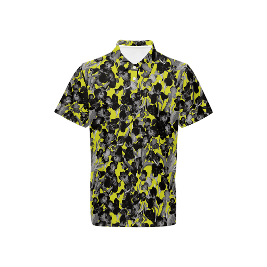 Yellow Mamba - Men's Luxury Sport fit Short-Sleeve Polo Shirt