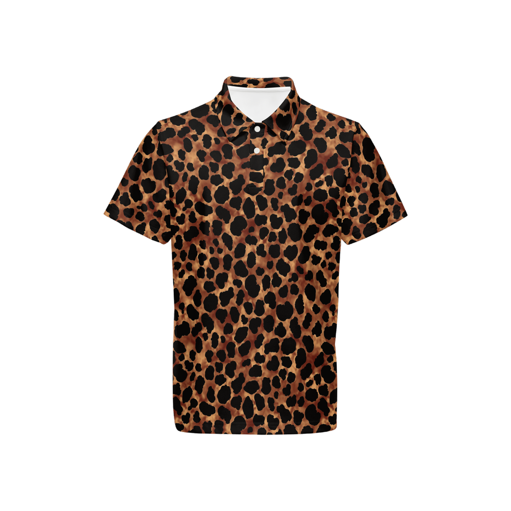 Leopard Savvy - Men's Luxury Sport fit Short-Sleeve Polo Shirt