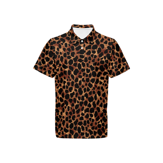 Leopard Savvy - Men's Luxury Sport fit Short-Sleeve Polo Shirt